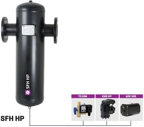 Сварные циклонные сепаратор высокого давления SFH HP 029 Omega